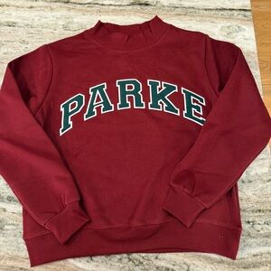 PARKE Varsity Mockneck Maroon/Forest S/M